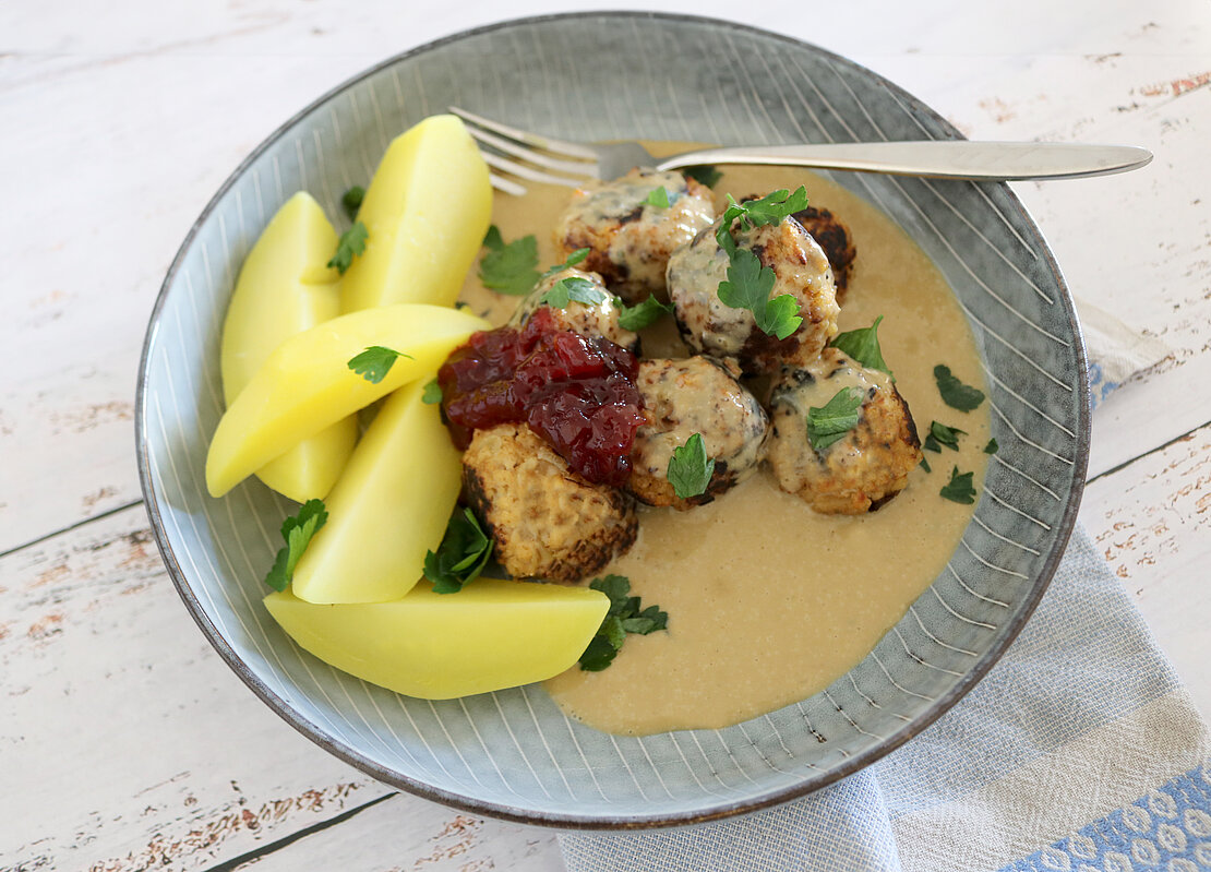 Vegane Köttbullar - Bioquelle