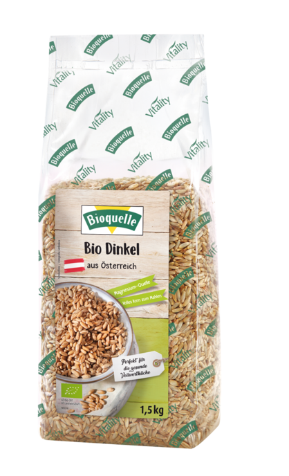 Bioquelle Bio Dinkel aus Österreich 1,5 kg Bioquelle Bio Dinkel aus Österreich 1,5 kg