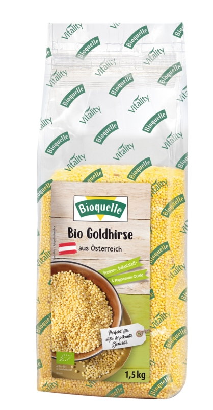 Bioquelle Bio Goldhirse aus Österreich 1,5 kg Bioquelle Bio Goldhirse aus Österreich 1,5 kg