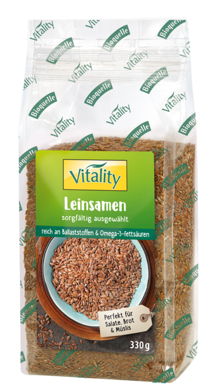 Vitality Leinsamen ganz 330 g Vitality Leinsamen ganz 330 g