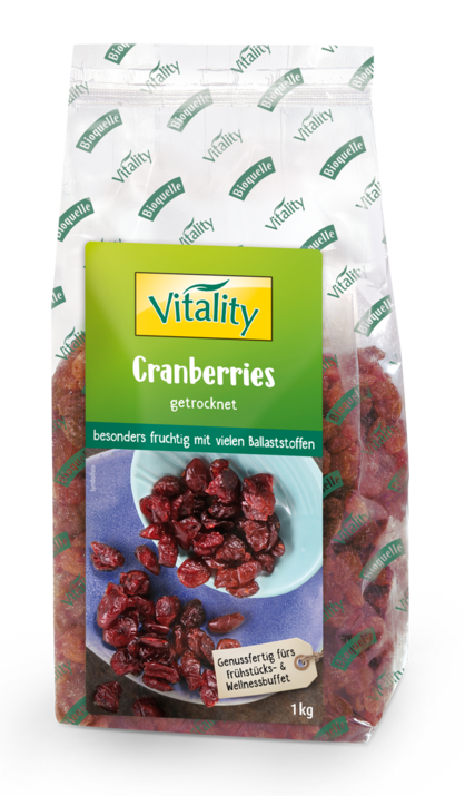 Vitality Cranberries 1kg Vitality Cranberries 1kg