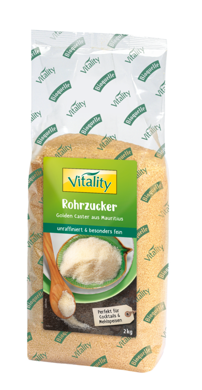 Vitality feiner Rohrzucker Golden Caster 2 kg Vitality feiner Rohrzucker Golden Caster 2 kg